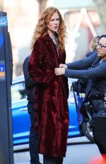 NICOLE KIDMAN on the Set of The Undoing in New York 03/20/2019