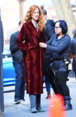 NICOLE KIDMAN on the Set of The Undoing in New York 03/20/2019