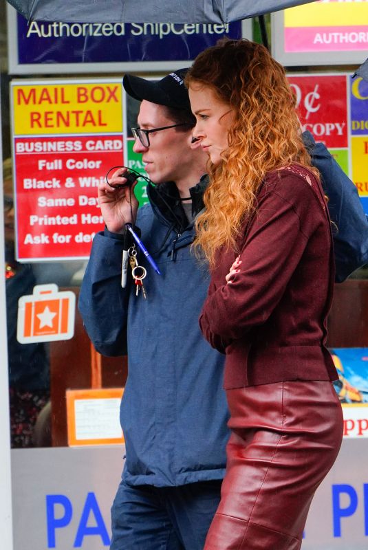 NICOLE KIDMAN on the Set of The Undoing in New York 03/21/2019
