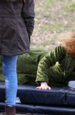 NICOLE KIDMAN on the Set of The Undoing in New York 03/27/2019