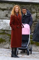 NICOLE KIDMAN on the Set of The Undoing in New York 03/29/2019
