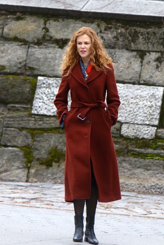 NICOLE KIDMAN on the Set of The Undoing in New York 03/29/2019