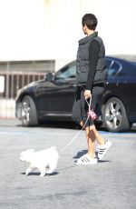 NICOLE MURPHY Out with Her Dog in Beverly Hills 03/07/2019