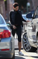 NICOLE MURPHY Out with Her Dog in Beverly Hills 03/07/2019