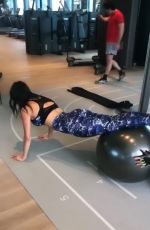 NICOLE SCHERZINGER Workout at a Gym 03/27/2019 Instagram Video
