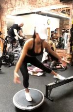 NICOLE SCHERZINGER Workout at a Gym, March 2019 - Instagram Pictures and Video