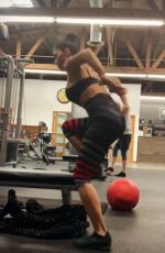 NICOLE SCHERZINGER Workout at a Gym, March 2019 - Instagram Pictures and Video