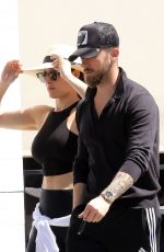 NIKKI BELLA and Artem Chigvintsev Out for Lunch in Los Angeles 03/16/2019
