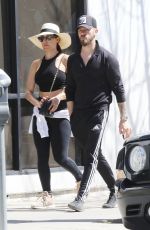 NIKKI BELLA and Artem Chigvintsev Out for Lunch in Los Angeles 03/16/2019