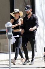 NIKKI BELLA and Artem Chigvintsev Out for Lunch in Los Angeles 03/16/2019