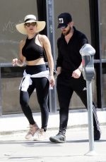 NIKKI BELLA and Artem Chigvintsev Out for Lunch in Los Angeles 03/16/2019