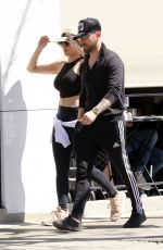 NIKKI BELLA and Artem Chigvintsev Out for Lunch in Los Angeles 03/16/2019
