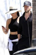 NIKKI BELLA and Artem Chigvintsev Out for Lunch in Los Angeles 03/16/2019