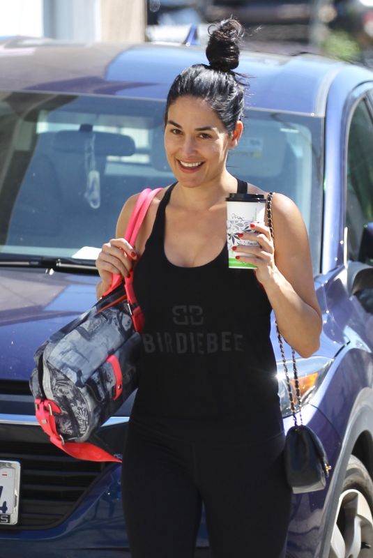 NIKKI BELLA Leaves Yoga Class in Santa Monica 03/17/2019