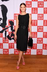 NINA AGDAL at Uniqlo Hudson Yards Opening in New York 03/14/2019