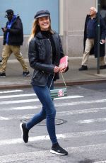 NINA AGDAL Out and About in New York 03/22/2019