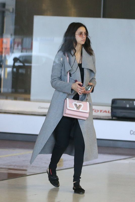 NINA DOBREV at Charles De Gaulle Airport in Paris 03/02/2019