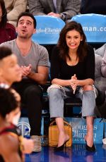 NINA DOBREV at Cleveland Cavaliers vs New York Knicks Game in New York 02/28/2019