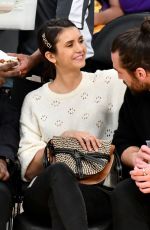 NINA DOBREV at LA Lakers vs Wizards Game in Los Angeles 03/26/2019