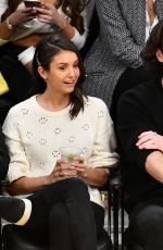 NINA DOBREV at LA Lakers vs Wizards Game in Los Angeles 03/26/2019