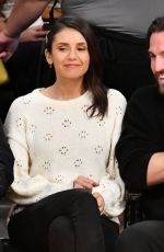 NINA DOBREV at LA Lakers vs Wizards Game in Los Angeles 03/26/2019
