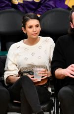 NINA DOBREV at LA Lakers vs Wizards Game in Los Angeles 03/26/2019