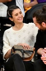 NINA DOBREV at LA Lakers vs Wizards Game in Los Angeles 03/26/2019