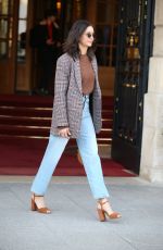 NINA DOBREV Leaves Her Hotel in Paris 03/02/2019