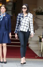 NINA DOBREV Leaves Ritz Hotel in Paris 03/06/2019