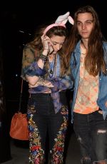 PARIS JACSKON and Gabriel Glenn Arrives at Bunny Ears Podcast with Macaulay Culkin in Los Angeles 03/19/2019