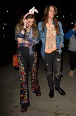 PARIS JACSKON and Gabriel Glenn Arrives at Bunny Ears Podcast with Macaulay Culkin in Los Angeles 03/19/2019