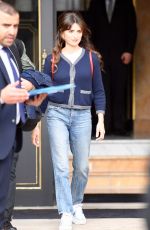 PENELOPE CRUZ Leaves LA Reserve Hotel in Paris 03/05/2019