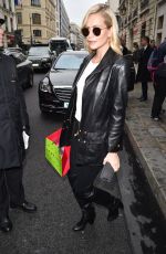 POPPY DELEVINGNE Leaves Bristol Hotel in Paris 03/05/2019