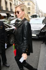 POPPY DELEVINGNE Leaves Bristol Hotel in Paris 03/05/2019