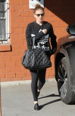 Pregnant KATE MARA Arrives at Ballet Bodies in West Hollywood 02/28/2019