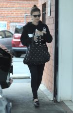 Pregnant KATE MARA Arrives at Ballet Bodies in West Hollywood 02/28/2019