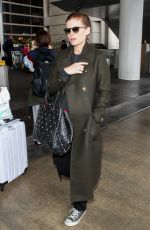 Pregnant KATE MARA at LAX Airport in Los Angeles 03/06/2019