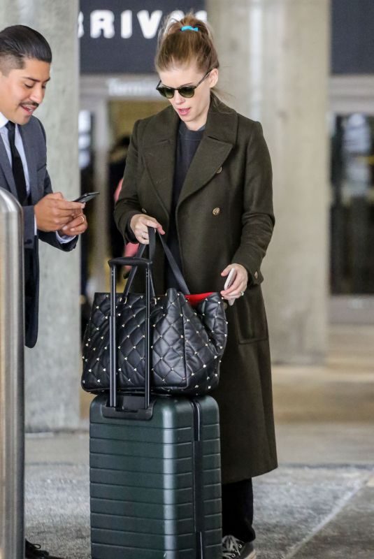Pregnant KATE MARA at LAX Airport in Los Angeles 03/06/2019