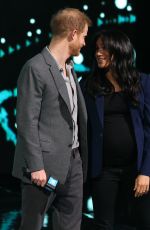 Pregnant MEGHAN MARKLE and Prince Harry at We Day UK in London 03/06/2019