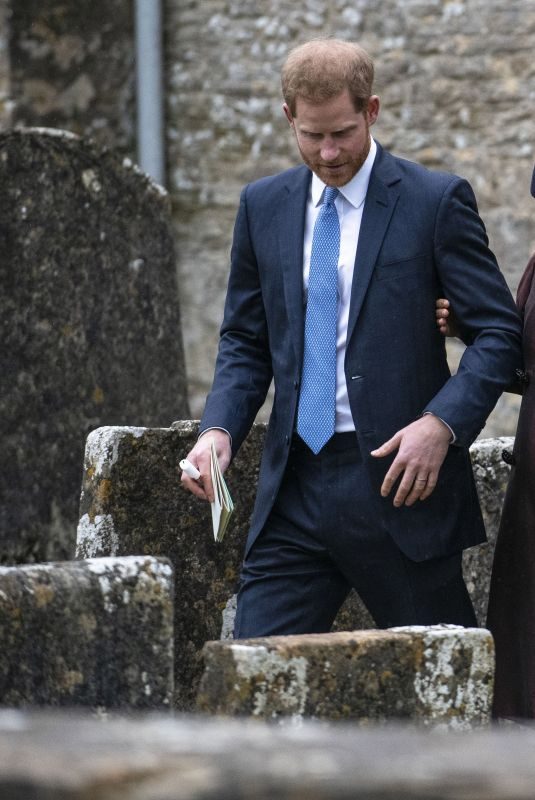 Pregnant MEGHAN MARKLE and Prince Harry at Zara and Mike Tindall’s Second Child Christening in Cherington 03/17/2019