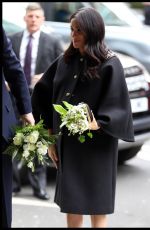 Pregnant MEGHAN MARKLE Arrives at New Zealand House in London to Sign a Book of Condolence 03/19/2019