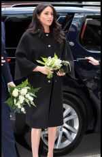 Pregnant MEGHAN MARKLE Arrives at New Zealand House in London to Sign a Book of Condolence 03/19/2019