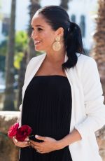 Pregnant MEGHAN MARKLE at Andalusian Gardens in Rabat 02/25/2019