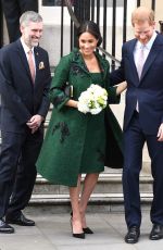Pregnant MEGHAN MARKLE at Commonwealth Day Youth Evenet at Canada House in London 03/11/2019