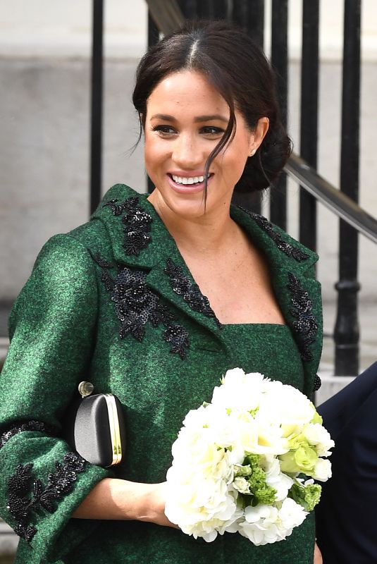Pregnant MEGHAN MARKLE at Commonwealth Day Youth Evenet at Canada House in London 03/11/2019