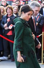 Pregnant MEGHAN MARKLE at Commonwealth Day Youth Evenet at Canada House in London 03/11/2019