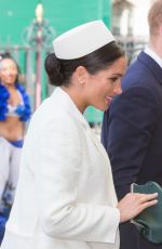 Pregnant MEGHAN MARKLE at Westminster Abbey for Commonwealth Service 2019 in London 03/11/2019