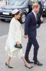 Pregnant MEGHAN MARKLE at Westminster Abbey for Commonwealth Service 2019 in London 03/11/2019