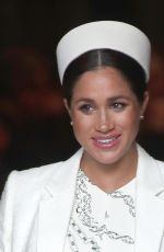 Pregnant MEGHAN MARKLE at Westminster Abbey for Commonwealth Service 2019 in London 03/11/2019