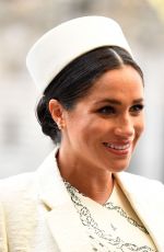 Pregnant MEGHAN MARKLE at Westminster Abbey for Commonwealth Service 2019 in London 03/11/2019
